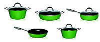 Set de Vase din Aluminiu Evergreen 5 Piese